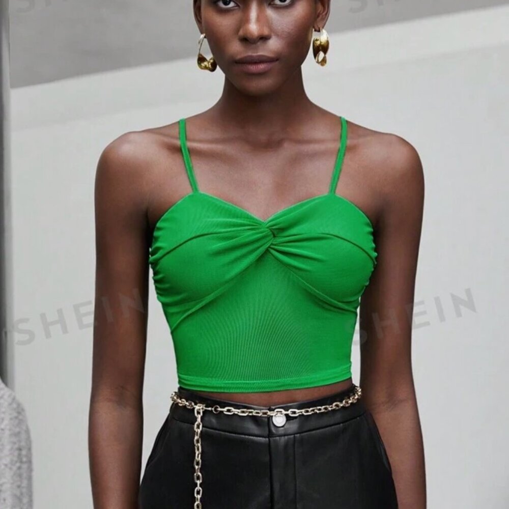 Maija Twist Front Crop Cami Top